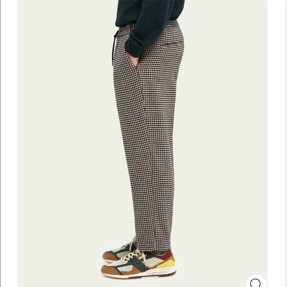 Scotch and soda wool men pants gingham print - Picture 4 of 15